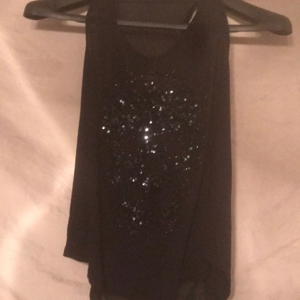 Sheer black tank top size extra small